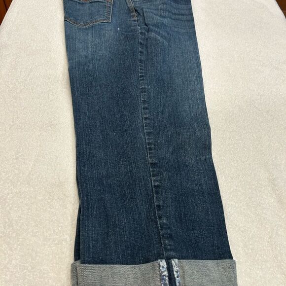 Faded Glory Dark Blue Boyfriend Jeans size 14 - Picture 6 of 11